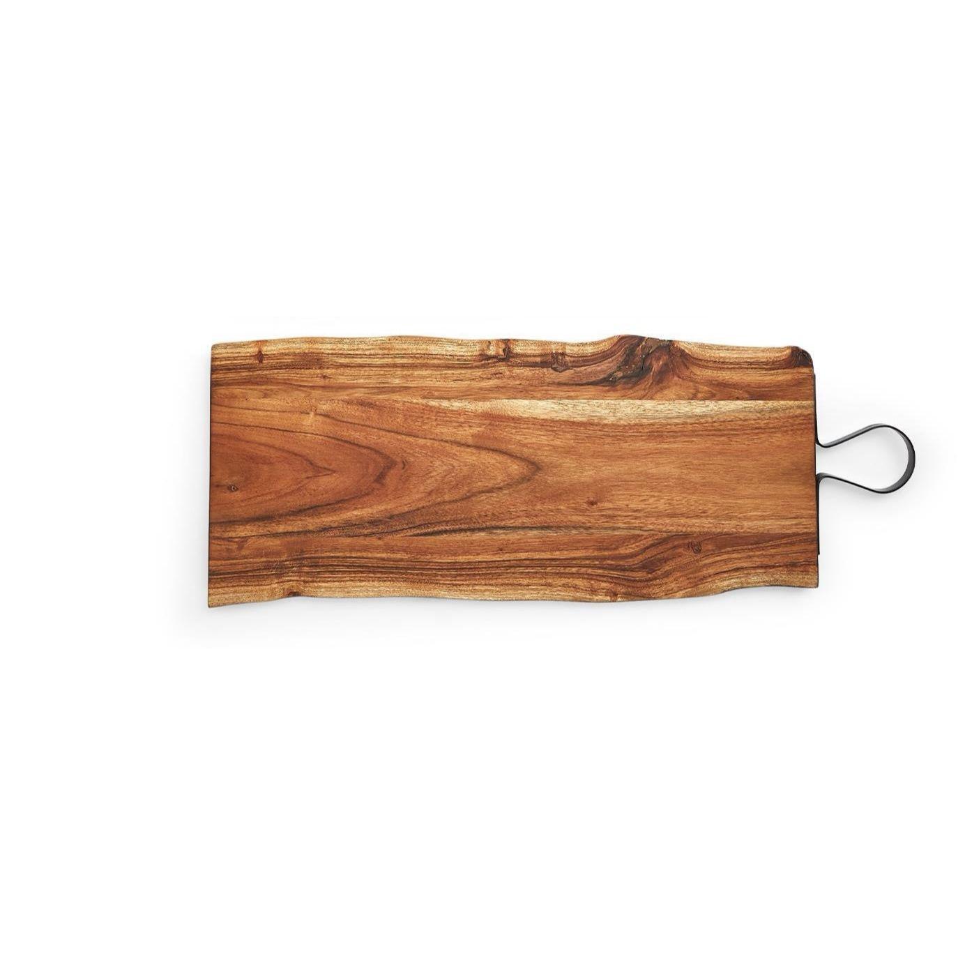 Serving Plank with Iron Handle